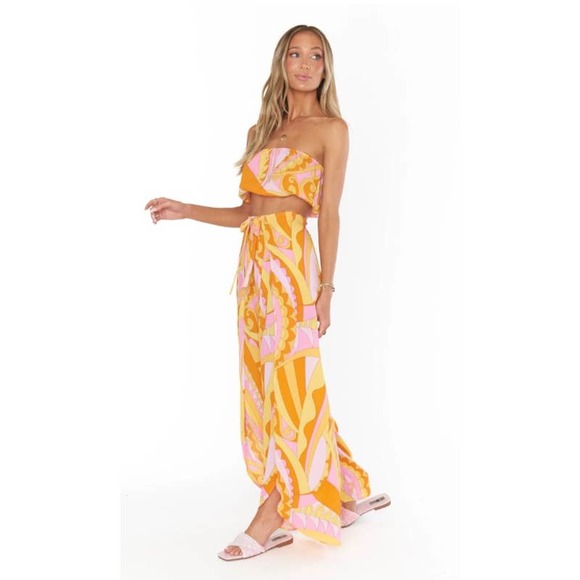 Show Me Your MuMu Limbo Pants & Teeny Tube Top Set in Caribbean Cocktail - Picture 7 of 13